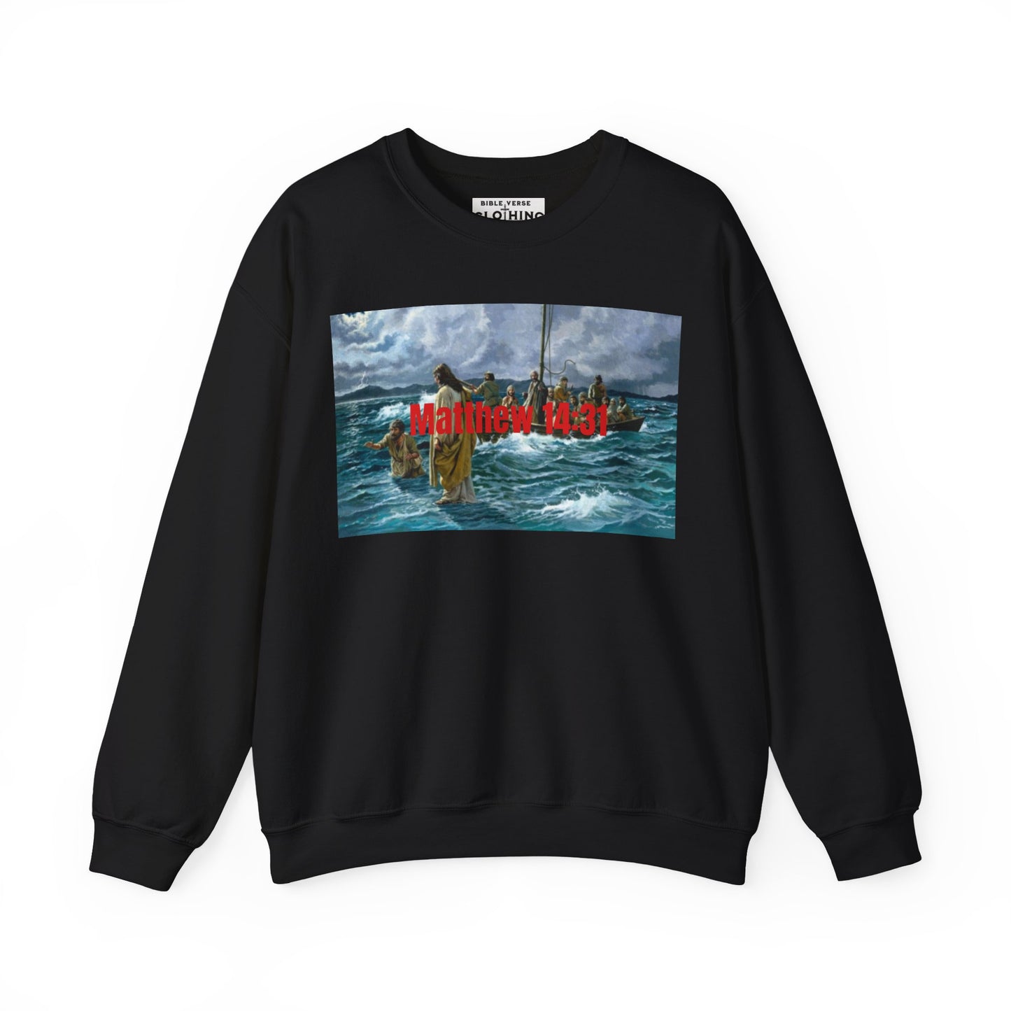 Matthew 14:31 Unisex Crewneck Sweatshirt