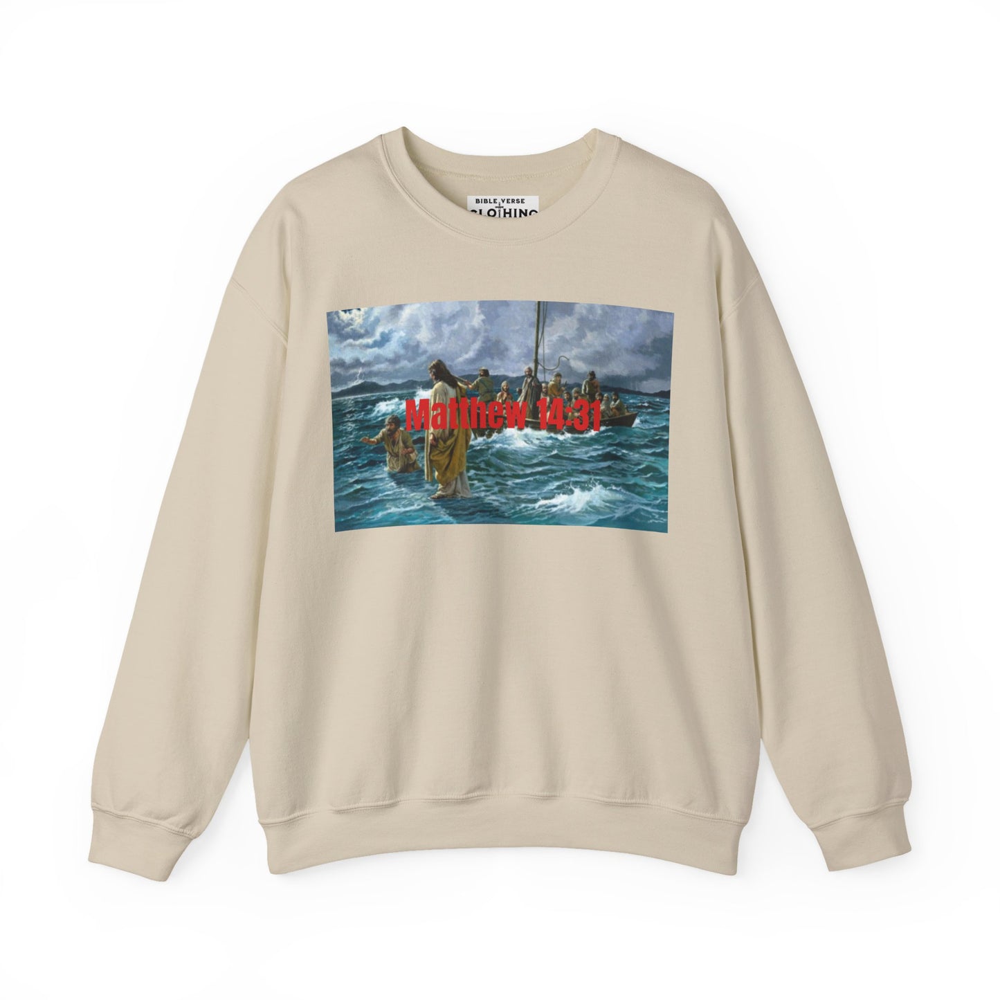 Matthew 14:31 Unisex Crewneck Sweatshirt
