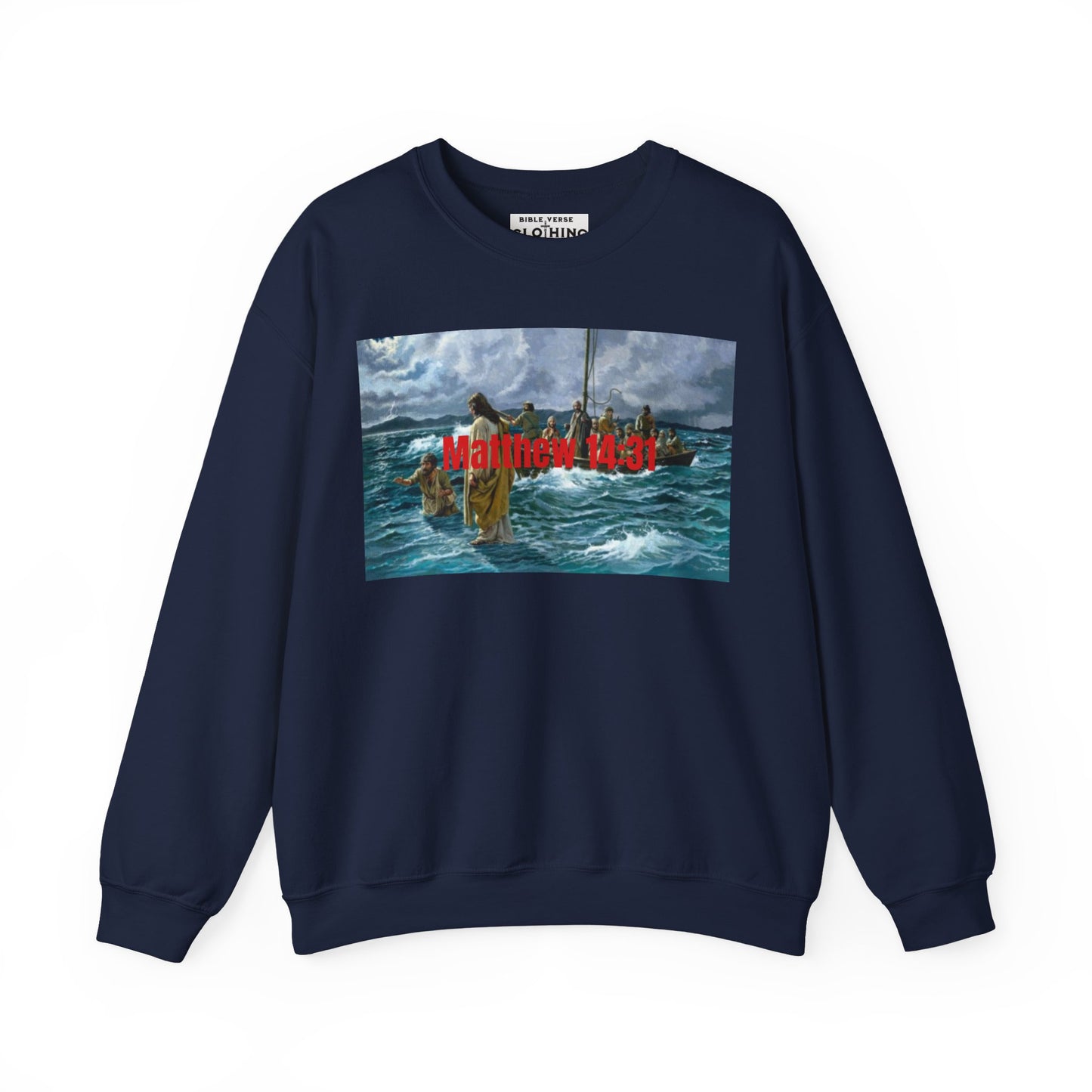 Matthew 14:31 Unisex Crewneck Sweatshirt