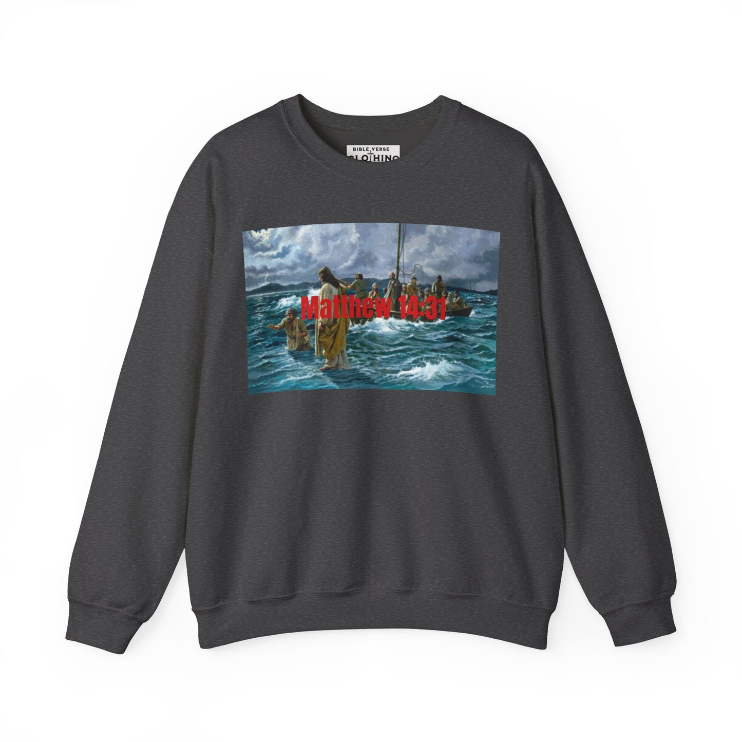 Matthew 14:31 Unisex Crewneck Sweatshirt