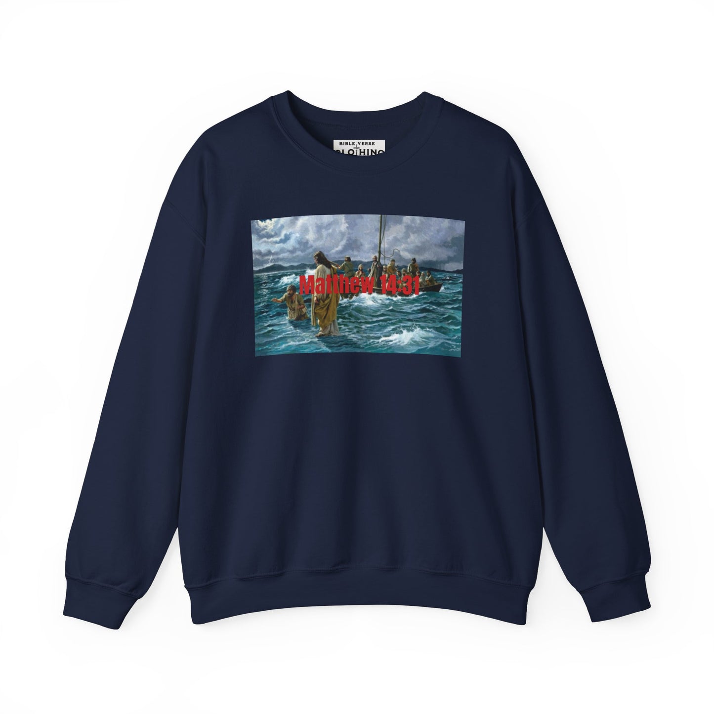 Matthew 14:31 Unisex Crewneck Sweatshirt